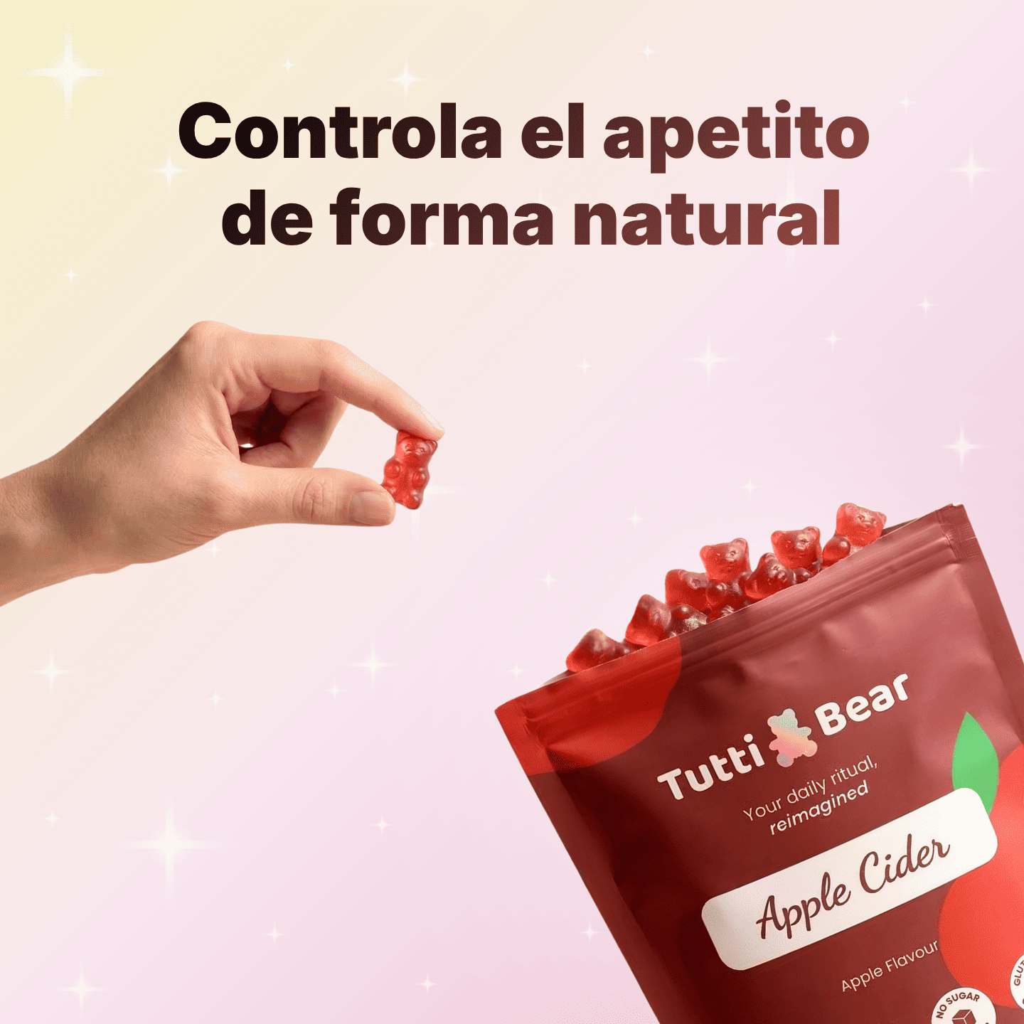 Gominolas de Vinagre de Manzana 60 Unidades | Tutti Bear