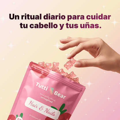 Gominolas para Cabello y Uñas 60 Unidades | Tutti Bear