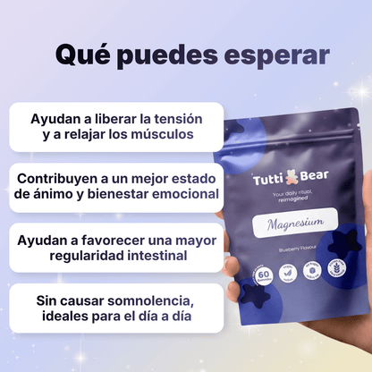 Gominolas de Magnesio 60 Unidades | Tutti Bear