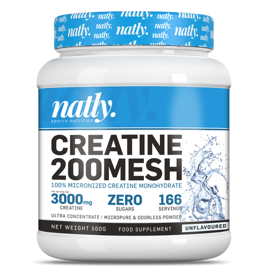 Natly Creatine 200 Mesh 500g sin sabor