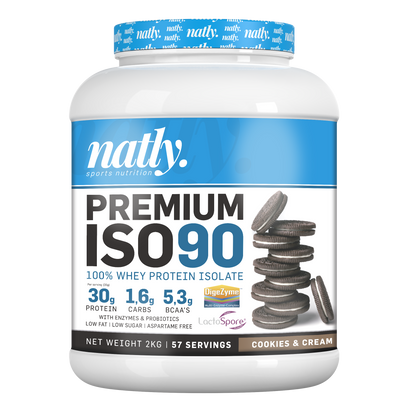 Natly Premium ISO90 2kg sabor Cookies & Cream