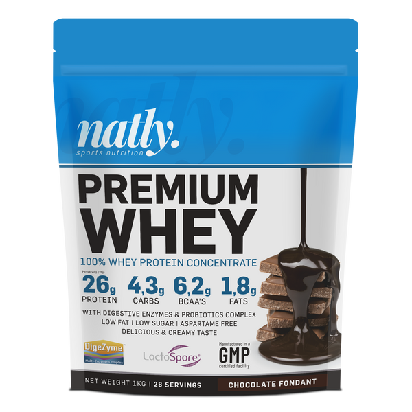 Natly Premium Whey 1kg sabor Chocolate Fondant