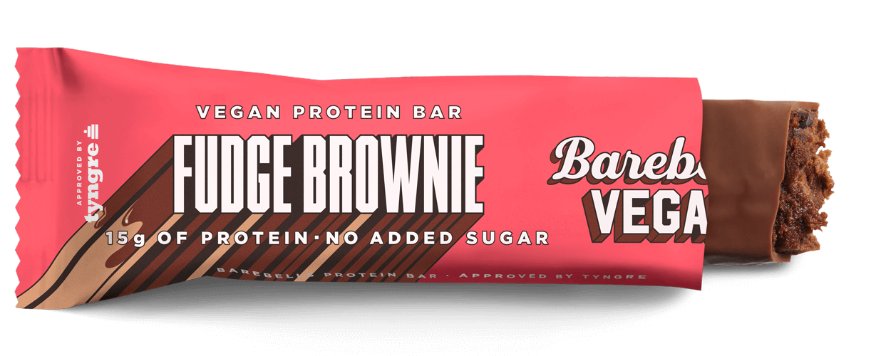 Barrita Proteica Vegana Barebells sabor Fudge Brownie