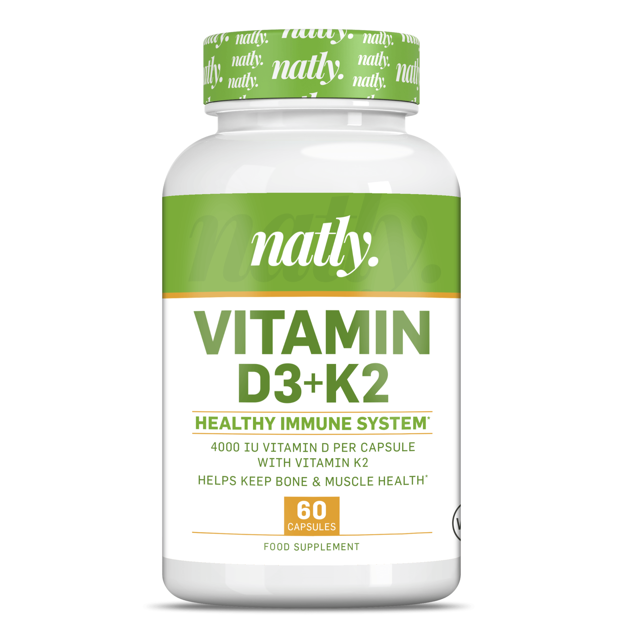 Vitamina D3+K2 60 cápsulas Natly
