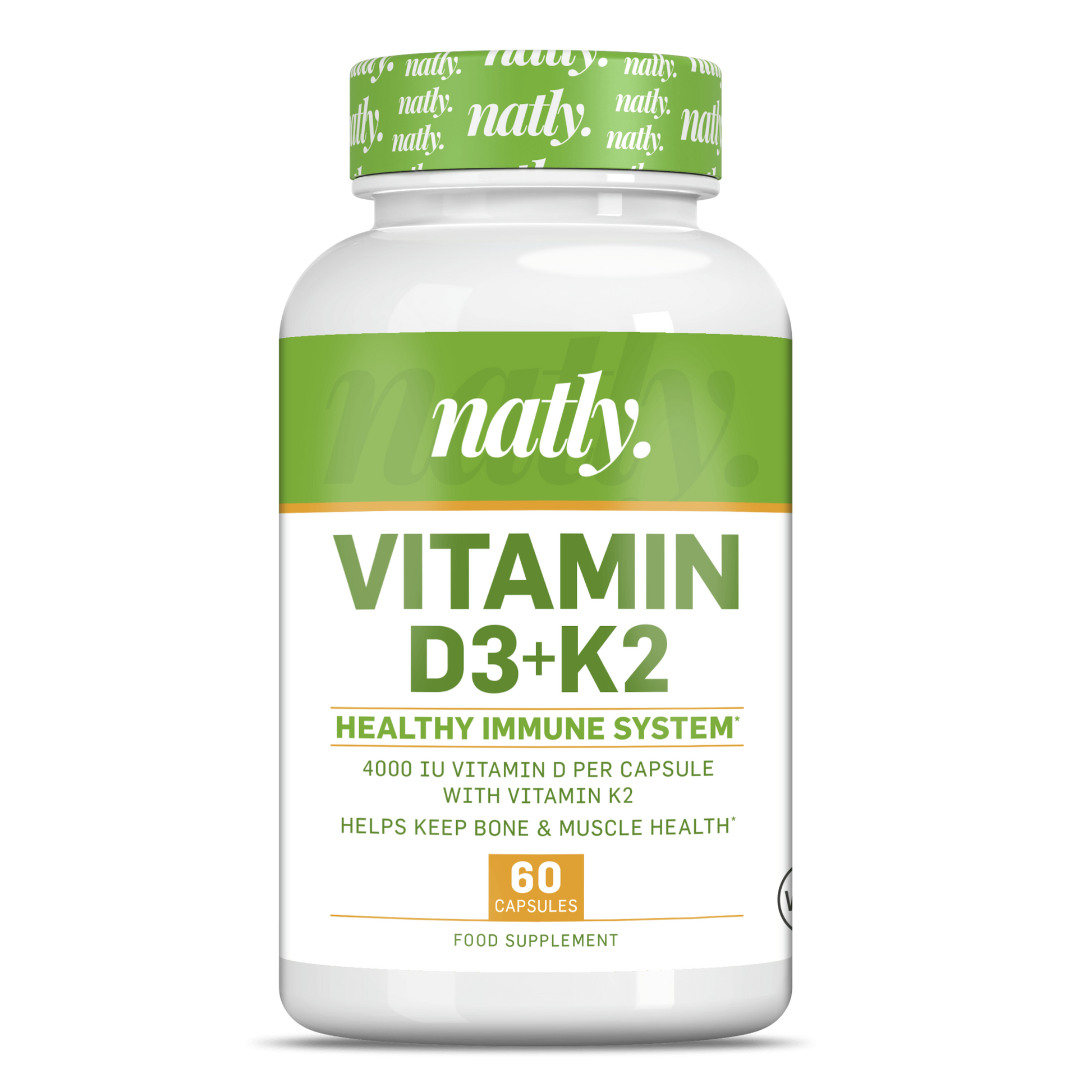 Vitamina D3+K2 60 cápsulas Natly