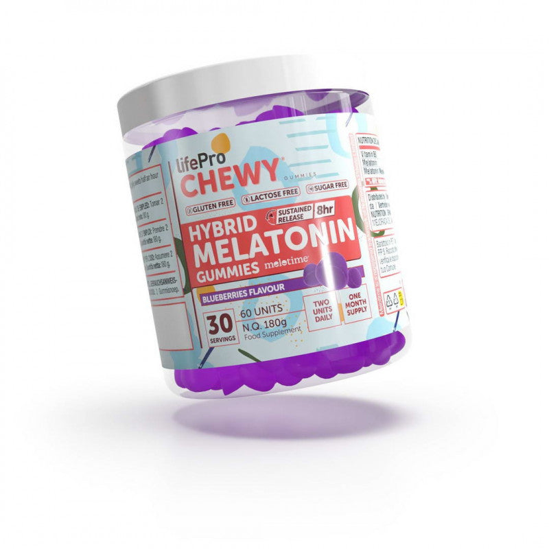 Hybrid Melatonin 60 Gummies Life Pro - melatonina gomitas