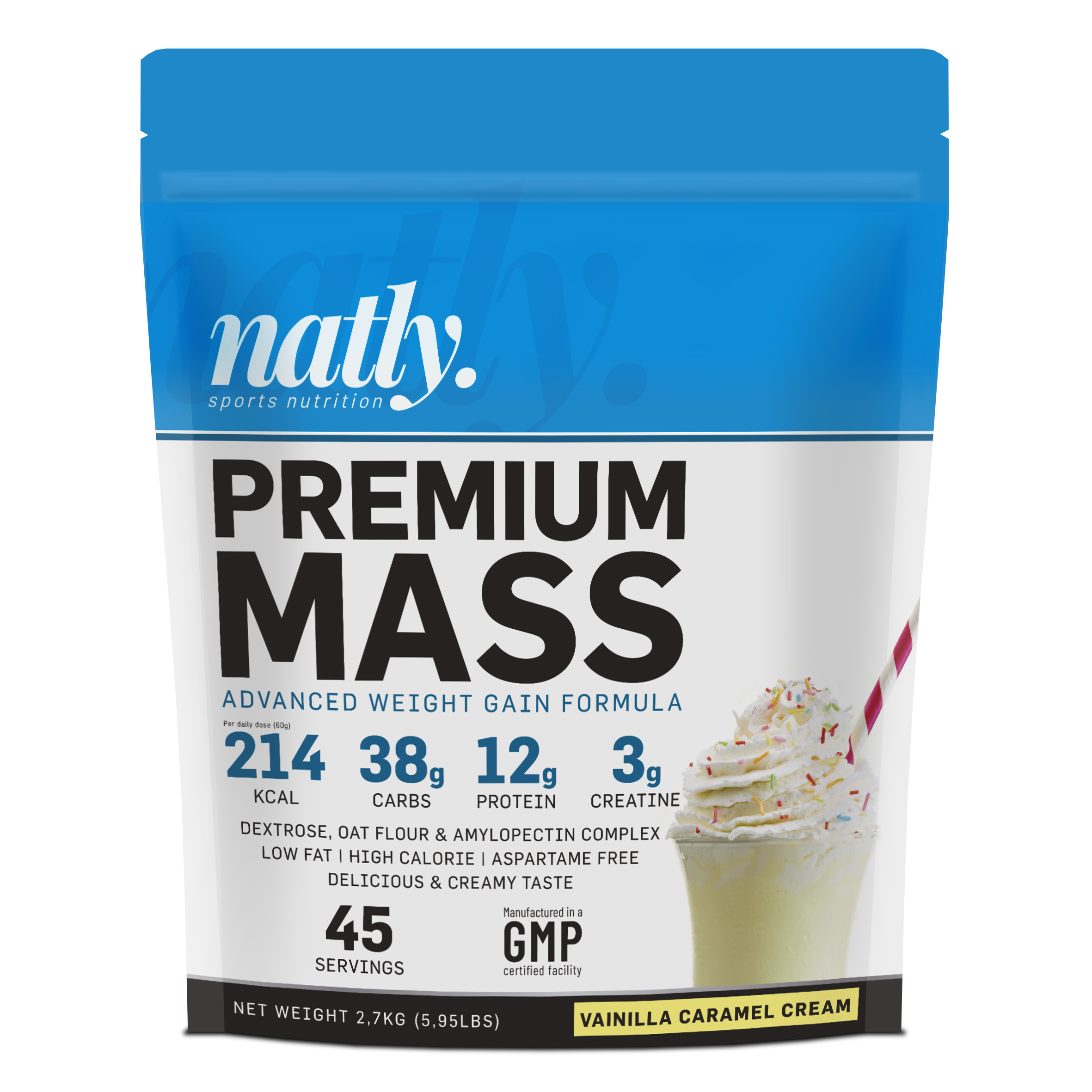 Premium Mass Natly 2,7 kg Vanilla Caramel Cream