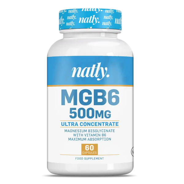 MGB6 60 cápsulas Natly - magnesio B6