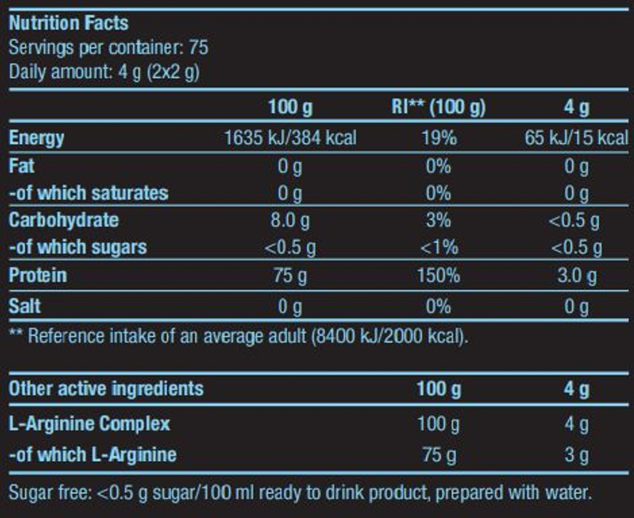 L-ARGININE BIOTECHUSA 300G